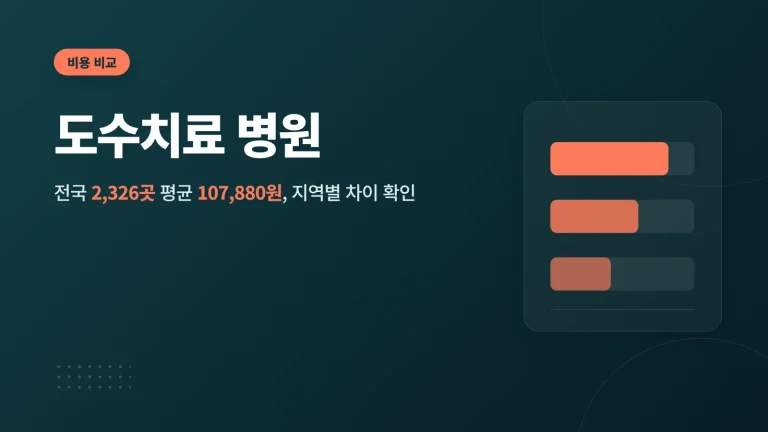 도수치료 병원 비용 비교 썸네일